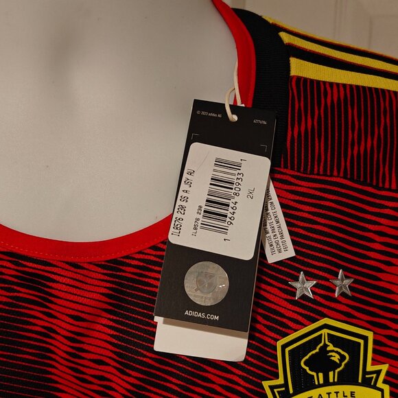 Seattle Sounders 2023/24 Away Jersey NWT Adidas Men's 2XL Bruce Lee Soccer Shirt - Picture 11 of 16